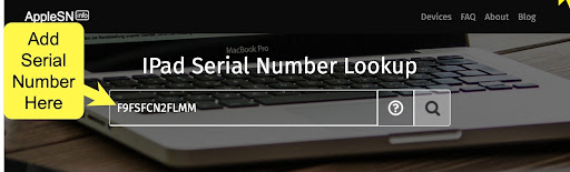 ipad serial number
